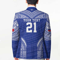 Manu Samoa Pacific Samoa Rugby Custom Blazer Polynesian Pattern - Polynesian Pride