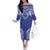 Manu Samoa Pacific Samoa Rugby Custom Family Matching Off The Shoulder Long Sleeve Dress and Hawaiian Shirt Polynesian Pattern