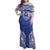 Manu Samoa Pacific Samoa Rugby Custom Family Matching Off Shoulder Maxi Dress and Hawaiian Shirt Polynesian Pattern