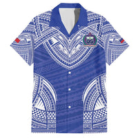 Manu Samoa Pacific Samoa Rugby Custom Family Matching Short Sleeve Bodycon Dress and Hawaiian Shirt Polynesian Pattern