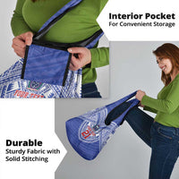 Manu Samoa Pacific Samoa Rugby Custom Grocery Bag Polynesian Pattern