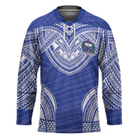 Manu Samoa Pacific Samoa Rugby Custom Hockey Jersey Polynesian Pattern - Polynesian Pride