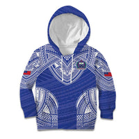 Manu Samoa Pacific Samoa Rugby Custom Kid Hoodie Polynesian Pattern
