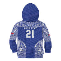 Manu Samoa Pacific Samoa Rugby Custom Kid Hoodie Polynesian Pattern