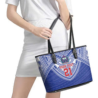 Manu Samoa Pacific Samoa Rugby Custom Leather Tote Bag Polynesian Pattern LT9 - Polynesian Pride
