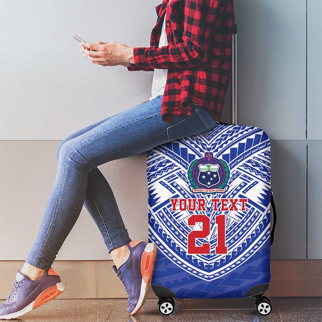 Manu Samoa Pacific Samoa Rugby Custom Luggage Cover Polynesian Pattern LT9 - Polynesian Pride