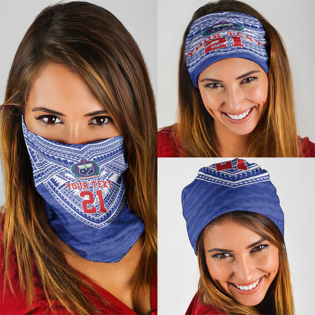 Manu Samoa Pacific Samoa Rugby Custom Neck Gaiter Polynesian Pattern - Polynesian Pride