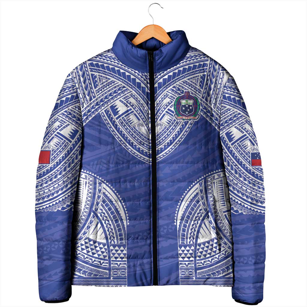 Manu Samoa Pacific Samoa Rugby Custom Padded Jacket Polynesian Pattern - Polynesian Pride
