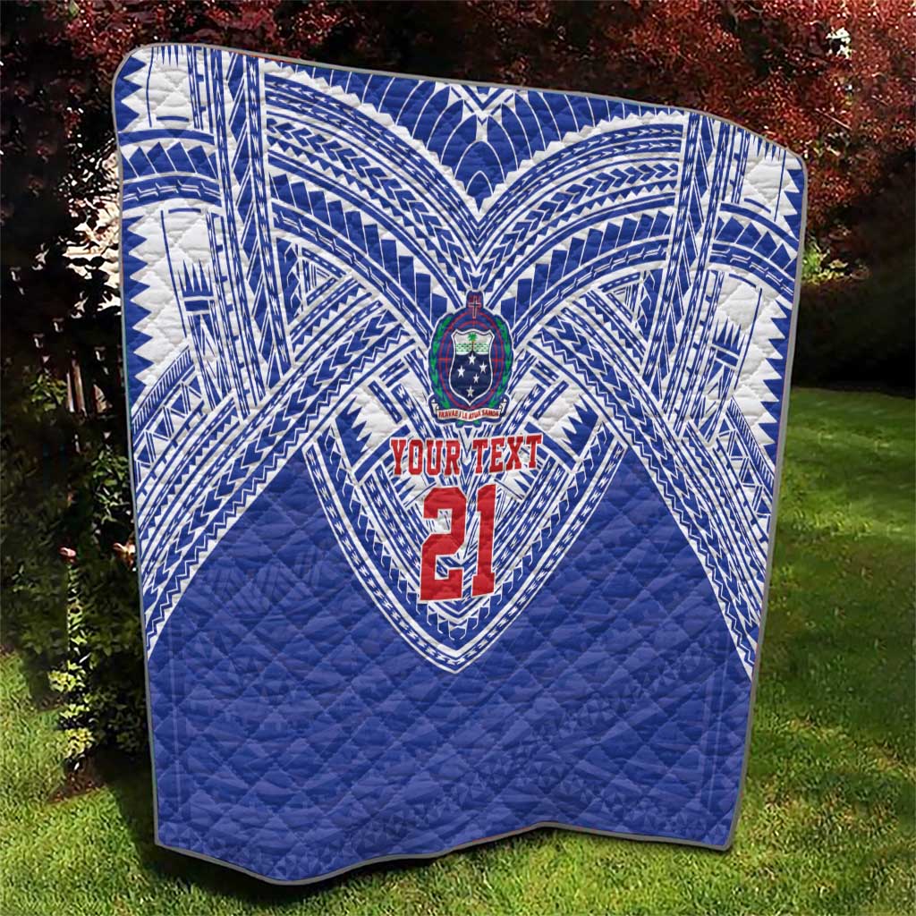 Manu Samoa Pacific Samoa Rugby Custom Quilt Polynesian Pattern
