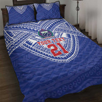 Manu Samoa Pacific Samoa Rugby Custom Quilt Bed Set Polynesian Pattern