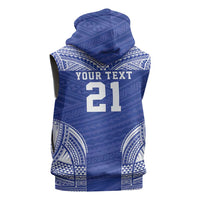 Manu Samoa Pacific Samoa Rugby Custom Sleeveless Hoodie Polynesian Pattern - Polynesian Pride