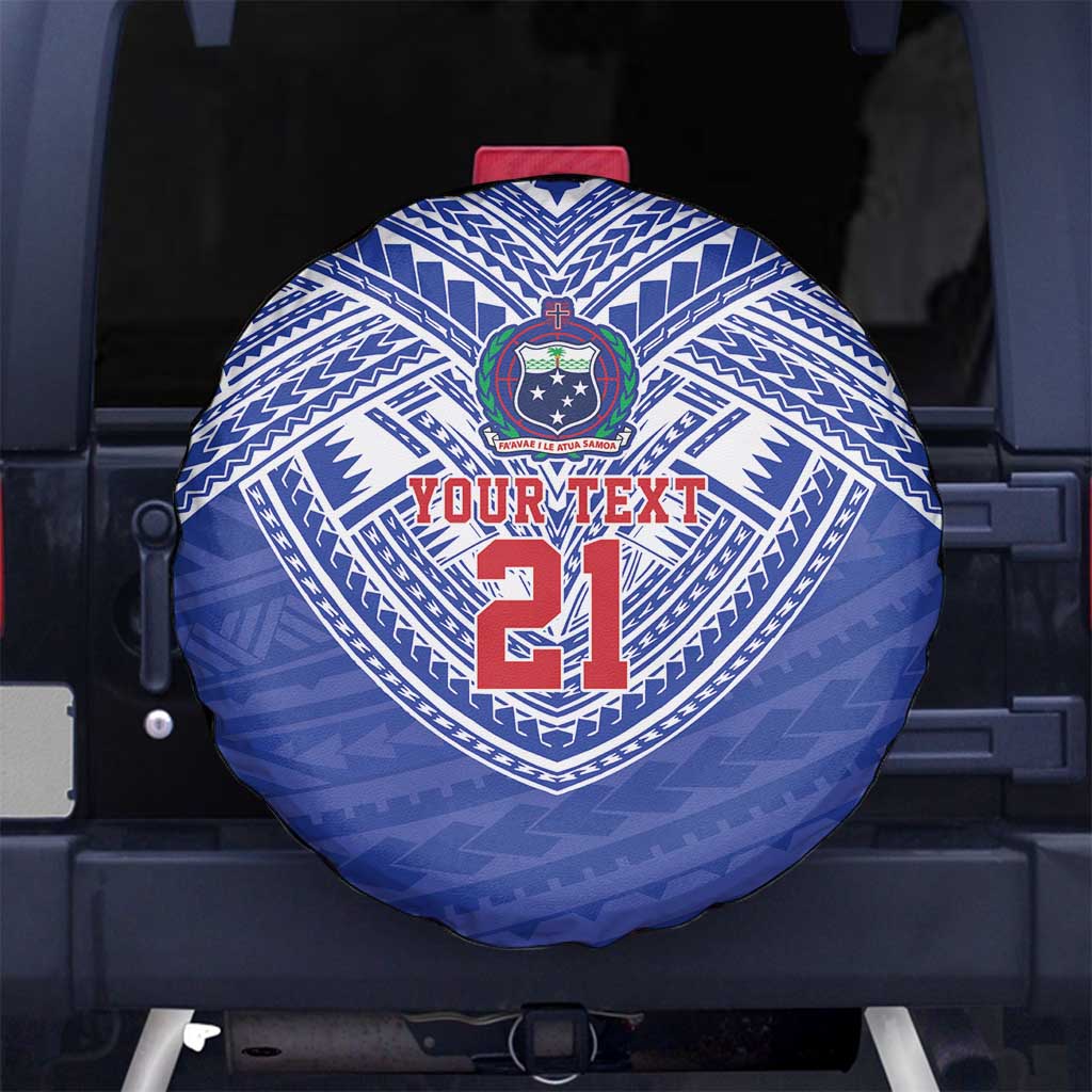 Manu Samoa Pacific Samoa Rugby Custom Spare Tire Cover Polynesian Pattern