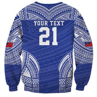 Manu Samoa Pacific Samoa Rugby Custom Sweatshirt Polynesian Pattern