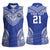 Manu Samoa Pacific Samoa Rugby Custom Women Sleeveless Polo Shirt Polynesian Pattern