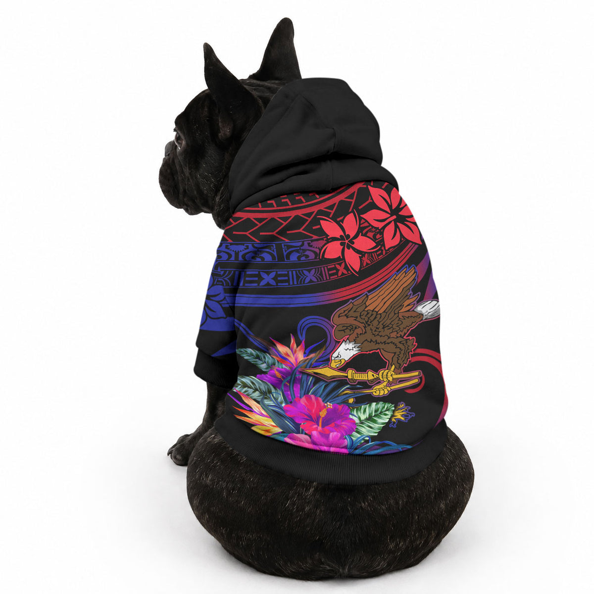 American Samoa Pet Hoodie Manu'a Cession Day Polynesian Tribal LT9 - Polynesian Pride