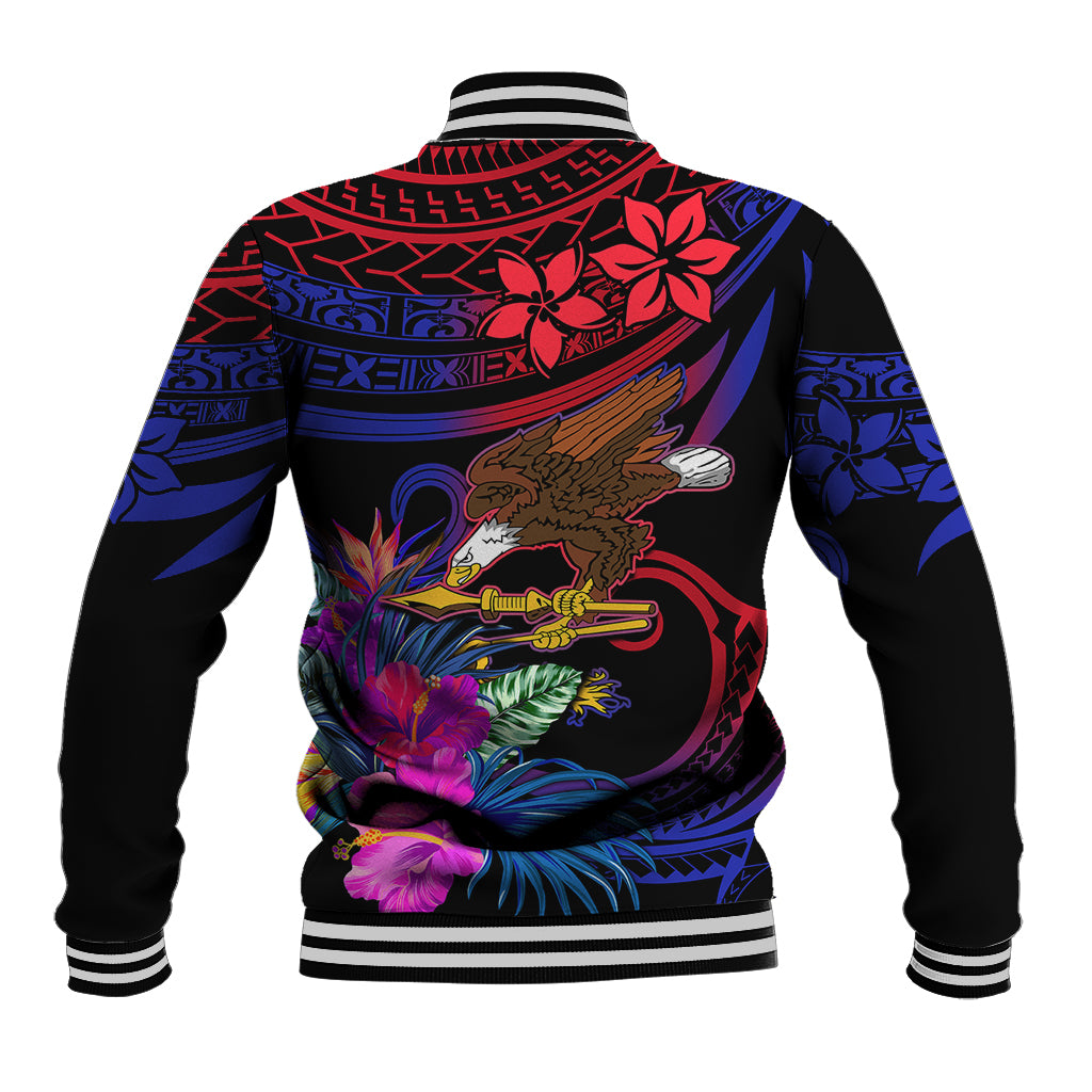 Custom American Samoa Baseball Jacket Manu'a Cession Day Polynesian Tribal LT9 - Polynesian Pride