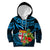 Fiji Islands Kid Hoodie With Polynesian Tribal Happy National Day LT9 Blue - Polynesian Pride