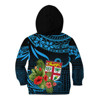 Fiji Islands Kid Hoodie With Polynesian Tribal Happy National Day LT9 - Polynesian Pride