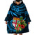 Custom Fiji Islands Wearable Blanket Hoodie With Polynesian Tribal Happy National Day LT9 - Polynesian Pride