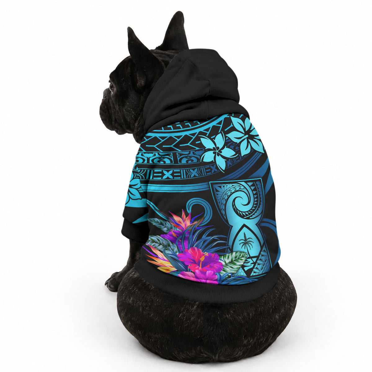 Polynesian Guam Pet Hoodie With Latte Stone Happy Liberation Day LT9 - Polynesian Pride