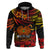 PNG Remembrance Day Hoodie Polynesian Tribal and Poppy LT9 Red - Polynesian Pride