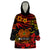 PNG Remembrance Day Wearable Blanket Hoodie Polynesian Tribal and Poppy LT9 One Size Red - Polynesian Pride