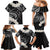 White Sunday Tokelau Gardenia Thunbergia Family Matching Mermaid Dress and Hawaiian Shirt Fakamalo Atu Kia Te Koutou Uma
