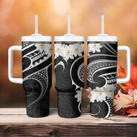 White Sunday Tokelau Gardenia Thunbergia Tumbler With Handle Fakamalo Atu Kia Te Koutou Uma