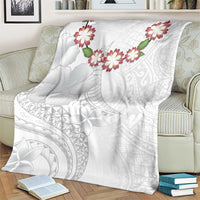 Manuia le Aso Sa o Tamaiti Tonga Blanket White Sunday Heilala Lei