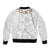 Manuia le Aso Sa o Tamaiti Tonga Bomber Jacket White Sunday Heilala Lei