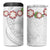 Manuia le Aso Sa o Tamaiti Tonga 4 in 1 Can Cooler Tumbler White Sunday Heilala Lei