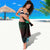 Hawaiian Sea Turtle Sarong Green Hibiscus Flowers and Kakau Pattern