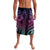 Hawaiian Sea Turtle Lavalava Pink Hibiscus Flowers and Kakau Pattern