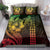 Hawaiian Sea Turtle Bedding Set Reggae Hibiscus Flowers and Kakau Pattern