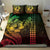 Hawaiian Sea Turtle Bedding Set Reggae Hibiscus Flowers and Kakau Pattern