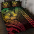 Hawaiian Sea Turtle Quilt Bed Set Reggae Hibiscus Flowers and Kakau Pattern