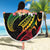 Kiribati Red Jasmine Mango Beach Blanket Reggae Polynesian Art Vibe