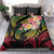 Kiribati Red Jasmine Mango Bedding Set Reggae Polynesian Art Vibe