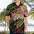 Kiribati Red Jasmine Mango Hawaiian Shirt Reggae Polynesian Art Vibe