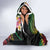 Kiribati Red Jasmine Mango Hooded Blanket Reggae Polynesian Art Vibe