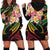 Kiribati Red Jasmine Mango Hoodie Dress Reggae Polynesian Art Vibe