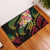 Kiribati Red Jasmine Mango Rubber Doormat Reggae Polynesian Art Vibe