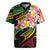 Kiribati Red Jasmine Mango Rugby Jersey Reggae Polynesian Art Vibe