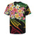 Kiribati Red Jasmine Mango Rugby Jersey Reggae Polynesian Art Vibe