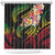 Kiribati Red Jasmine Mango Shower Curtain Reggae Polynesian Art Vibe