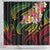 Kiribati Red Jasmine Mango Shower Curtain Reggae Polynesian Art Vibe