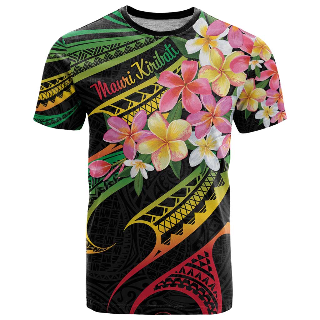 Kiribati Red Jasmine Mango T Shirt Reggae Polynesian Art Vibe