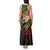 Kiribati Red Jasmine Mango Tank Maxi Dress Reggae Polynesian Art Vibe