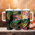 Kiribati Red Jasmine Mango Tumbler With Handle Reggae Polynesian Art Vibe