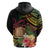 Personalised Tokelau Tropical Flowers Hoodie Reggae Polynesian Art Vibe